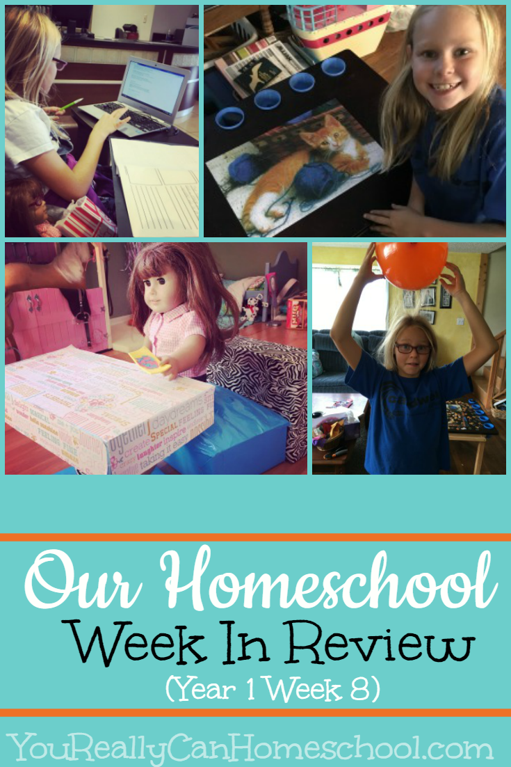 Homeschool week in review (Year 1 Week 8) YouReallyCanHomeschool.com