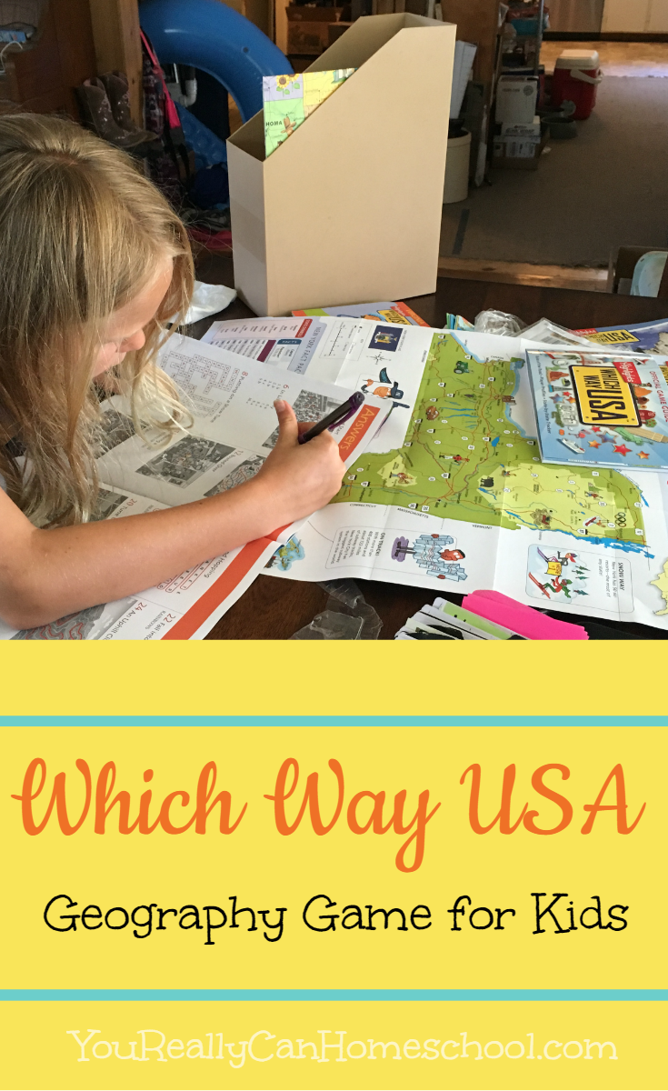 which way usa ~ geography game for kids. YouReallyCanHomeschool.com