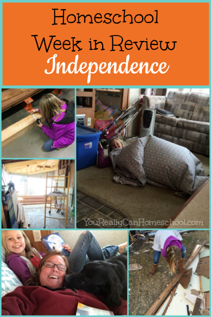 Homeschool week in review: I felt like a total slacker homeschool mom this week, however, I realized my not being right there, all the time led to some really great independent learning. :) See what I mean, click and read the whole story. 