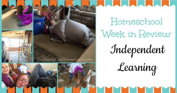 Homeschool week in review: independent learning